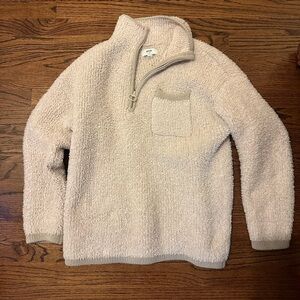 Cozy Cream Quarter-Zip Pullover